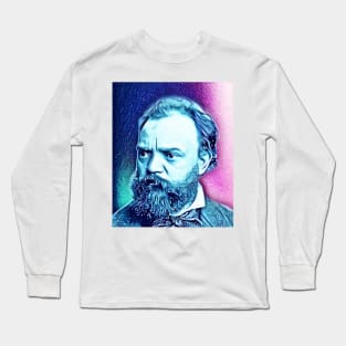 Antonín Dvořák Snowy Portrait | Antonín Dvořák Artwork 12 Long Sleeve T-Shirt